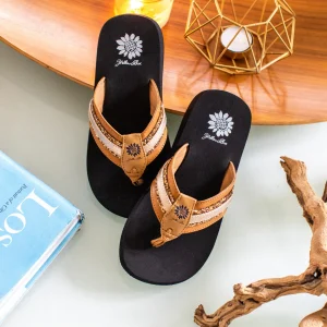 Women Yellow Box Flip Flops>Fullerton Flip Flop