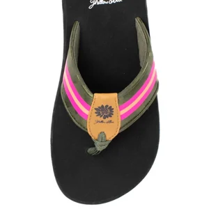 Women Yellow Box Flip Flops>Furnie