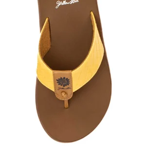 Women Yellow Box Flip Flops>Ganesah