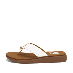 Women Yellow Box Flip Flops>Ganesah
