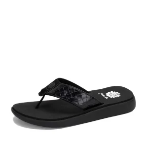 Women Yellow Box Flip Flops>Ganesah