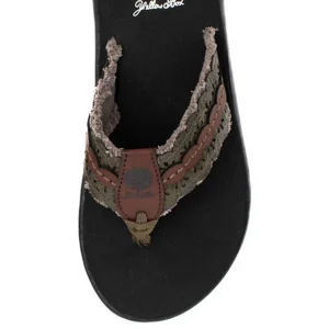 Women Yellow Box Flip Flops>Gardena