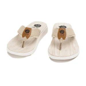 Women Yellow Box Flip Flops>Gerri