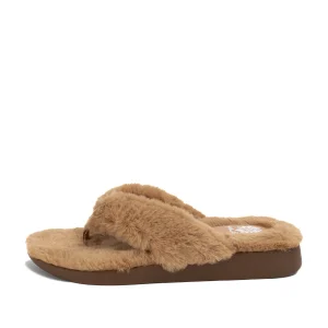 Women Yellow Box Flip Flops>Gingi Fur Sandal