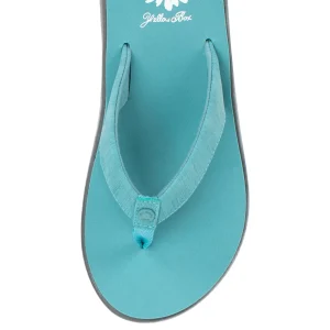 Women Yellow Box Flip Flops>Ginza Al