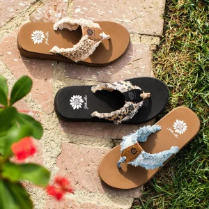 Women Yellow Box Flip Flops>Gisella