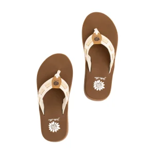 Women Yellow Box Flip Flops>Gramedia Sandal