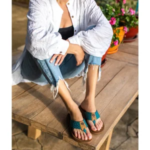 Women Yellow Box Flip Flops>Grant Sandal