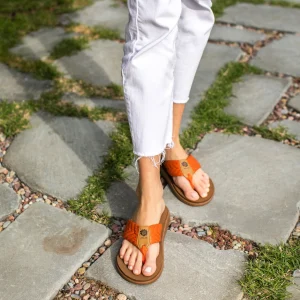 Women Yellow Box Flip Flops>Grant Sandal