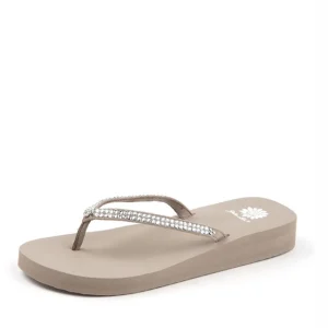 Women Yellow Box Heels & Wedges>Jello Rhinestone Sandal