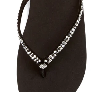 Women Yellow Box Flip Flops>Jello Rhinestone Sandal