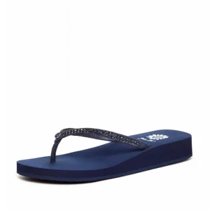 Women Yellow Box Flip Flops>Jello Rhinestone Sandal