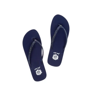 Women Yellow Box Flip Flops>Jello Rhinestone Sandal