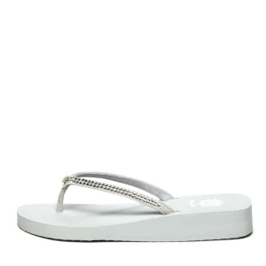 Women Yellow Box Flip Flops>Jello Rhinestone Sandal