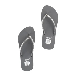 Women Yellow Box Flip Flops>Jello Rhinestone Sandal