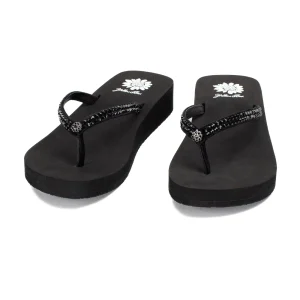 Women Yellow Box Flip Flops>Jello Rhinestone Sandal