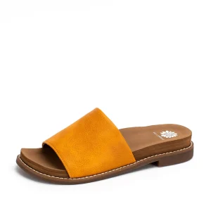 Women Yellow Box Sandals>Kalo Slide Sandal