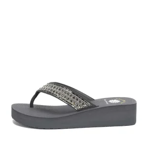 Women Yellow Box Flip Flops>Leanah