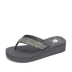 Women Yellow Box Flip Flops>Leanah