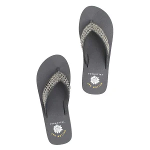 Women Yellow Box Flip Flops>Leanah