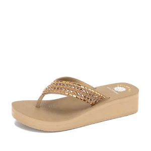 Women Yellow Box Flip Flops>Leanah