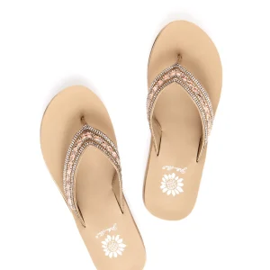 Women Yellow Box Flip Flops>Marcy Wedge Sandal