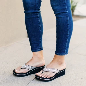 Women Yellow Box Flip Flops>Marcy Wedge Sandal