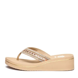 Women Yellow Box Flip Flops>Marcy Wedge Sandal