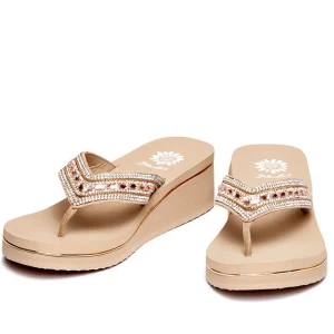 Women Yellow Box Flip Flops>Marcy Wedge Sandal