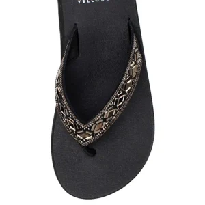 Women Yellow Box Flip Flops>Nayeli