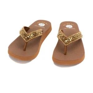 Women Yellow Box Flip Flops>Nayeli
