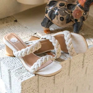 Women Yellow Box Heels & Wedges>Nimble Heeled Sandal