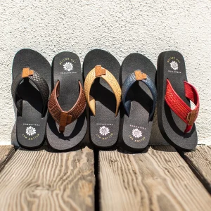 Women Yellow Box Flip Flops>Norit Flip Flop