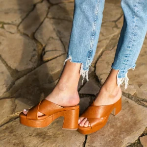 Women Yellow Box Heels & Wedges>Ovilia Platform Heel