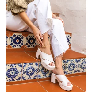 Women Yellow Box Heels & Wedges>Ovilia Platform Heel