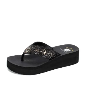 Women Yellow Box Flip Flops>Parel