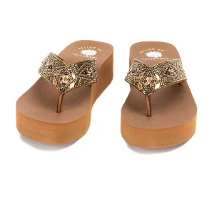 Women Yellow Box Flip Flops>Parel