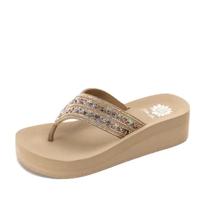 Women Yellow Box Flip Flops>Riana Flatform Sandal