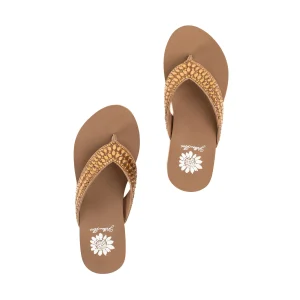 Women Yellow Box Flip Flops>Sana Wedge Sandal