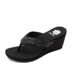 Women Yellow Box Flip Flops>Sana Wedge Sandal