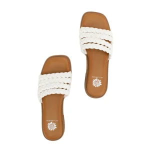 Women Yellow Box Slides>Santai Slide Sandal