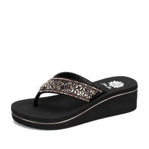 Women Yellow Box Flip Flops>Skorpio