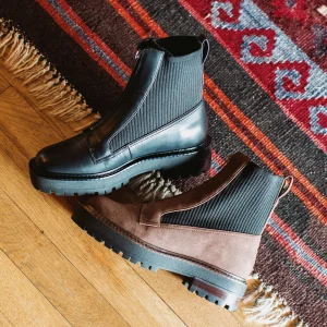 Women Yellow Box Boots & Booties>Spencer Knit Chelsea Boot