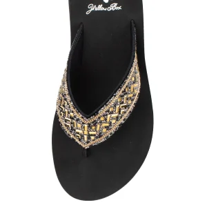 Women Yellow Box Flip Flops>Srida Wedge Sandal