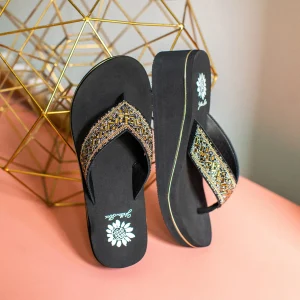 Women Yellow Box Flip Flops>Srida Wedge Sandal