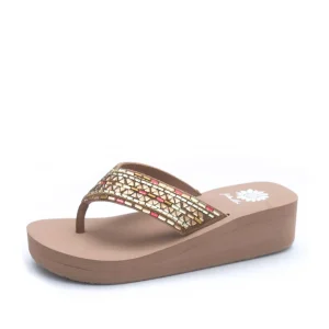 Women Yellow Box Flip Flops>Steeven