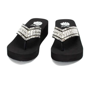 Women Yellow Box Flip Flops>Steeven