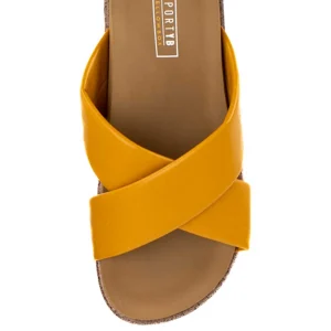 Women Yellow Box Sandals>Tashie