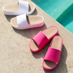 Women Yellow Box Slides>Torrey Flatform Al