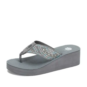 Women Yellow Box Flip Flops>Trixy